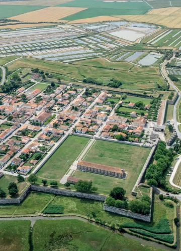 Luchtfoto van de Festung von Brouage