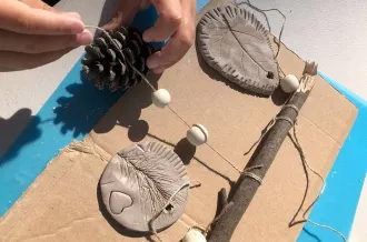 Atelier 4-6 ans : Empreintes végétales