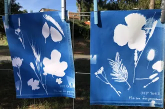 Atelier 7-12 ans : Magie bleue (cyanotype)_Le Grand-Village-Plage