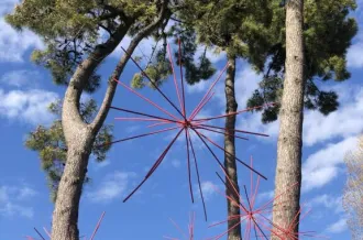 Anémochores - Installation artistique de Marie-Hélène Richard_Le Grand-Village-Plage