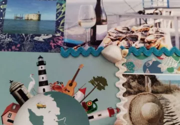 Atelier Scrapbooking : création carte déco et marque-page.