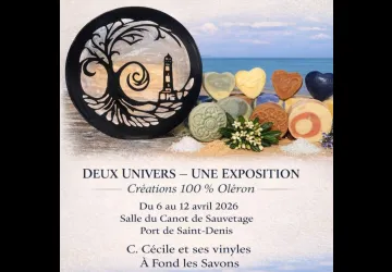 Exposition : Cécile et ses vinyles / Muriel et ses savons_Saint-Denis-d'Oléron