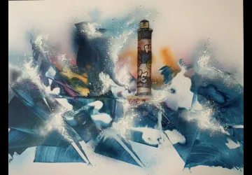Exposition de photographies Mars Yahl et de peinture urbaine Ruan_Saint-Trojan-les-Bains