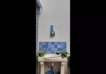 Maison roses trèmières